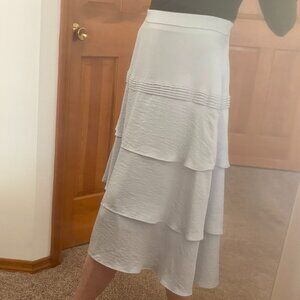 Banana Republic Grey Midi length Skirt Size 2